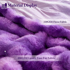 Luxury 1000GSM Rabbit Faux Fur Blanket, Super Warm Cozy Brown Blankets - Image 4
