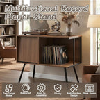 Faesun Flip Top Record Player Stand, Large Turntable Stand Holds up to 150+ - Image 7