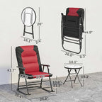 Outsunny 3 Piece Outdoor Patio Furniture Set - Image 7