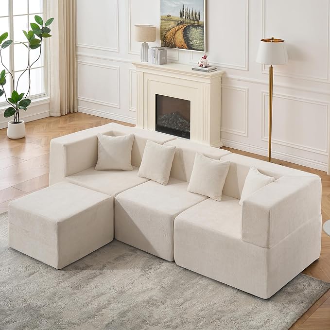 MONVANE 103'' Modular Sectional Sofa, Cloud Sectional Couch - Image 2