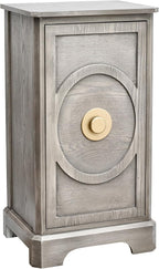 eHemco Art Deco End Table with Gold Accent Knob, Rectangular Side Table with by eHemco