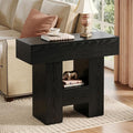 Tribesigns Farmhous End Table, 2-Tier Narrow Side Table by Tribesigns