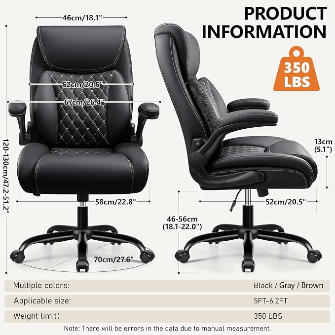 BESTFAIR Office Chair, Ergonomic Computer Desk Chairs - Image 3