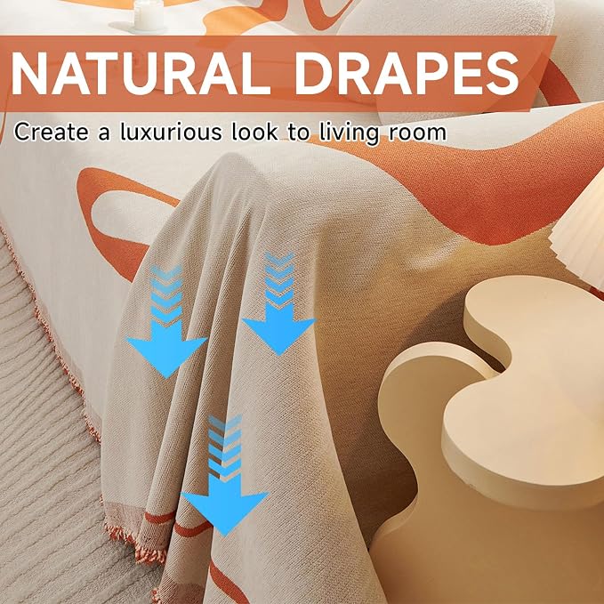VClife Sofa Cover Washable Soft Plush Couch Cover - Image 3