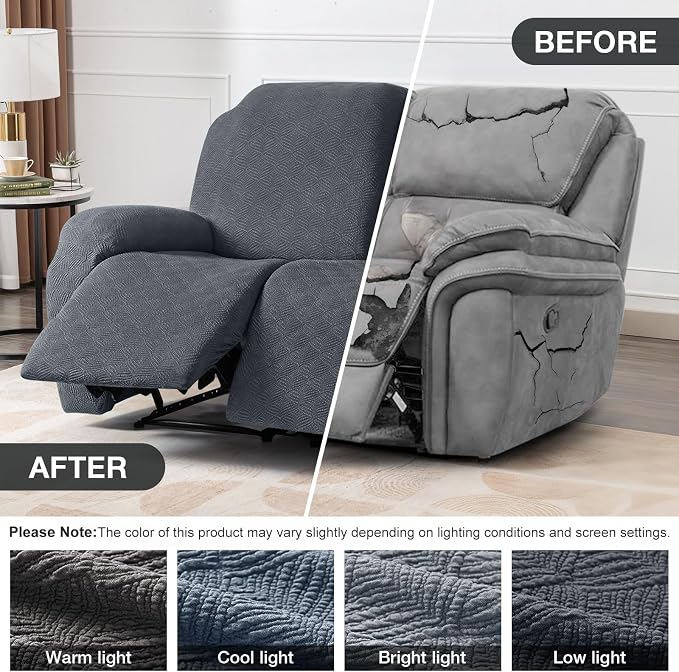 Timeles Extra Wide Recliner Loveseat Cover Oversized Reclining Couch Covers - Image 4