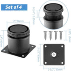 2.5 Inch Metal Furniture Legs Stainless Steel Adjustable Legs Black Metal Legs - Image 4