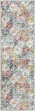 Lahome Moroccan Hallway Rug, Aqua Multi - Image 6