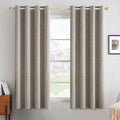 MIULEE 100% Blackout Linen Curtains by MIULEE