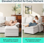 LINSY HOME Chaise Modular for Sectional Sofa, Cloud Sofa Lounge - Image 3
