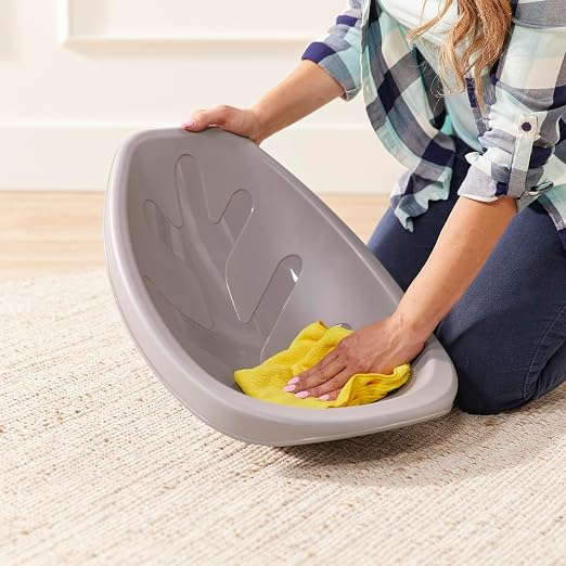ECR4Kids Plastic Leaf Scoop Floor Rocker Seat, Classroom Furniture - Image 11