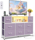 WLIVE Purple Dresser TV Stand for 45, 55 inch TV, Entertainment Center by WLIVE