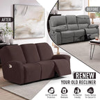 TAOCOCO Recliner Sofa Covers 8-Pieces Stretch Large Couch Covers - Image 4