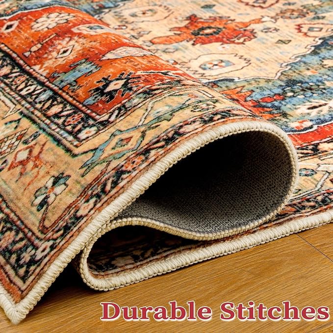 SERISSA 3x5 Washable Non Slip Boho Area Rug - Image 6