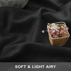 Modern Black Linen Curtains 96 Inches Long - Image 3