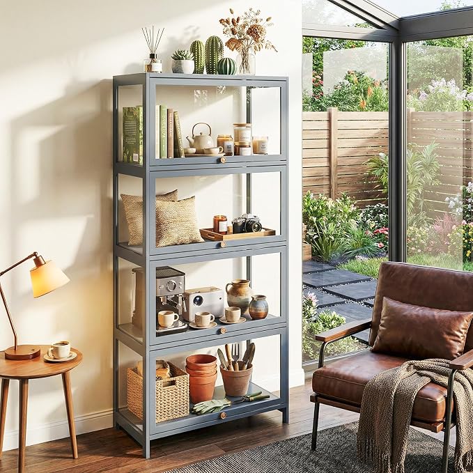 4-Tier Display Case Cabinet - Image 8