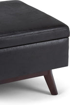 SIMPLIHOME Owen Coffee Table Storage Ottoman - Image 10