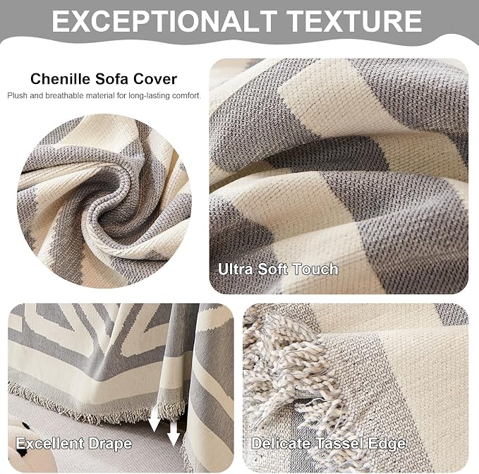 VClife Boho Sofa Cover for Dog, Non Slip Washable Couch Cover - Image 5