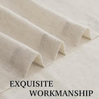 RYB HOME Linen Semi Sheer Curtains - Image 6