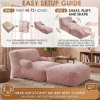 6FT Large Bean Bag Chair Lounger - Image 6