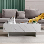 COSVALVE 41" Marble White Cool Coffee Table - Image 3