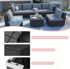 7 Pieces Patio Furniture Set - Image 4
