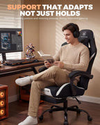 GTPLAYER Gaming Chair with Foot Rest & Pocket Spring Cushion, Ergonomic High - Image 7