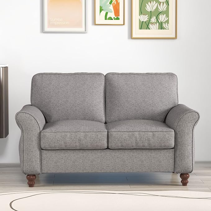 Bonzy Home 57" Loveseat Sofa, 2 Seater Sofa by BonzyHome