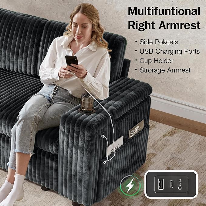 Vipbear 86" Modular Sectional Sleeper Sofa - Image 9