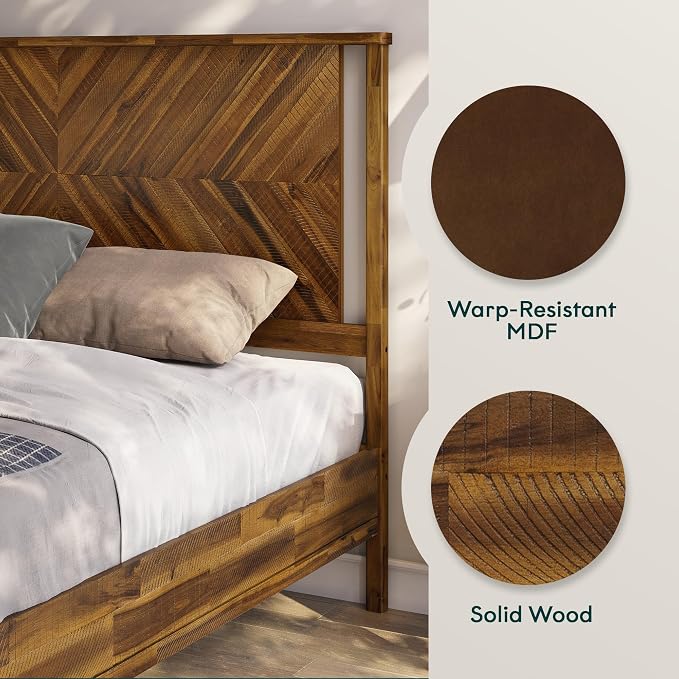 Bme Vivian 14 Inch Queen Size Bed Frame - Image 4