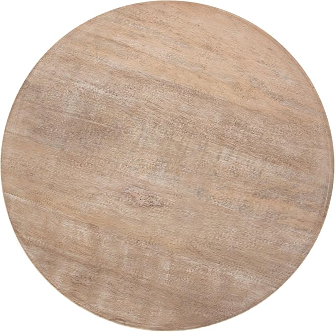 Kate and Laurel Gierson Modern Wooden Round Side Table; 12 x 12 x 22; Light - Image 7