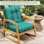 Outdoor Chair Cushions Set of 2, High Back Soft Seat Pad - Image 3