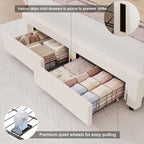 HIFIT Queen Upholstered Smart LED Bed Frame - Image 5