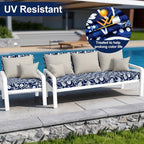 Smiry Waterproof Patio Cushion Covers, Stretch Outdoor Furniture Covers | Couch - Image 3
