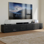 POVISON Full Assembled Mid Century Modern TV Stand, 118” Extra-Large by POVISON