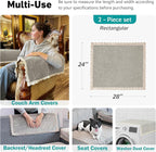 Couch Arm Covers, Couch Covers, Non-Slip Lace Armrest Covers, Headrest/Backrest - Image 3