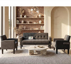 TYBOATLE Sofa Couch, Living Room Furniture Sectional Sofa Sets of 3 Pcs - Image 3