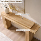 OKD 63 Inch Modern Entryway Console Table, Solid Geometry Accent Sofa Table - Image 5