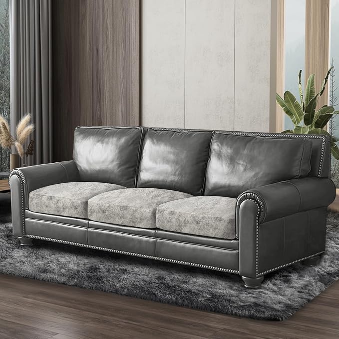 ANARACHON Leather Look Couch Cushion Covers Sofa Seat Slipcovers Sets Couches - Image 8