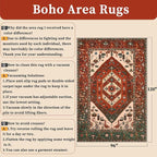 SERISSA 8x10 Washable Non Slip Boho Area Rug - Image 2