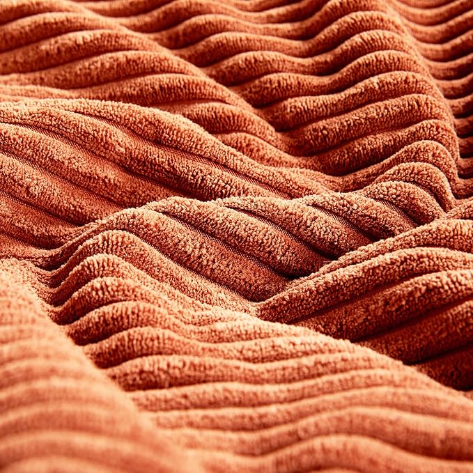 Fancy Homi Set of 2 Burnt Orange Samll Decorative Throw Pillow Covers 12x12 Inch - Image 5