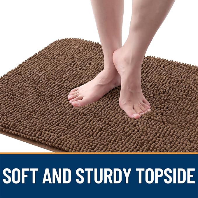 OLANLY Dog Door Mat for Muddy Paws 70x35, Super Absorbent Chenille Mud Mat | - Image 4