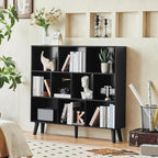 LEYAOYAO 10 Cube Bookshelf, 3 Tier Modern Wide Bookcase - Image 4