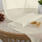Cream Sheer Curtains 72 Inches Long 2 Panels Set, Transparent Voile Sheer - Image 5