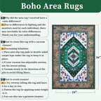 SERISSA 2x3 Washable Non Slip Boho Small Area Rug - Image 2