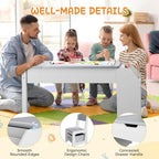 5-in-1 Kids Art Table and Chairs, Toddler Table and Chair Set, Craft Play Desk - Image 8