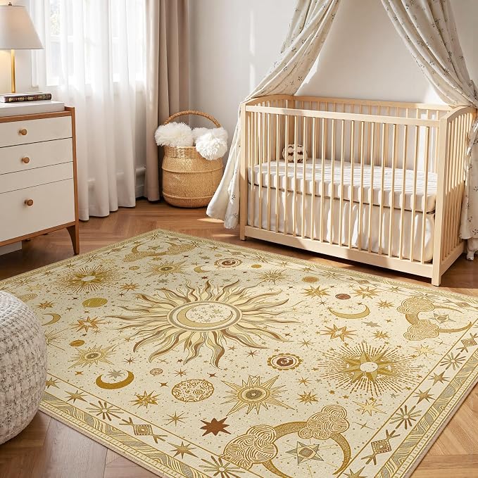 Vacuum-Friendly, 6x9 Washable Area Rug - Image 3