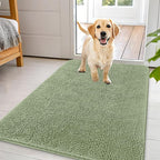 OLANLY Dog Door Mat for Muddy Paws 44x32, Super Absorbent Chenille Mud Mat | by OLANLY