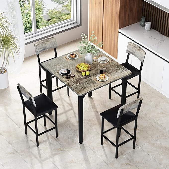 AWQM 5-Piece Dining Table Set, Dining Table Set - Image 3