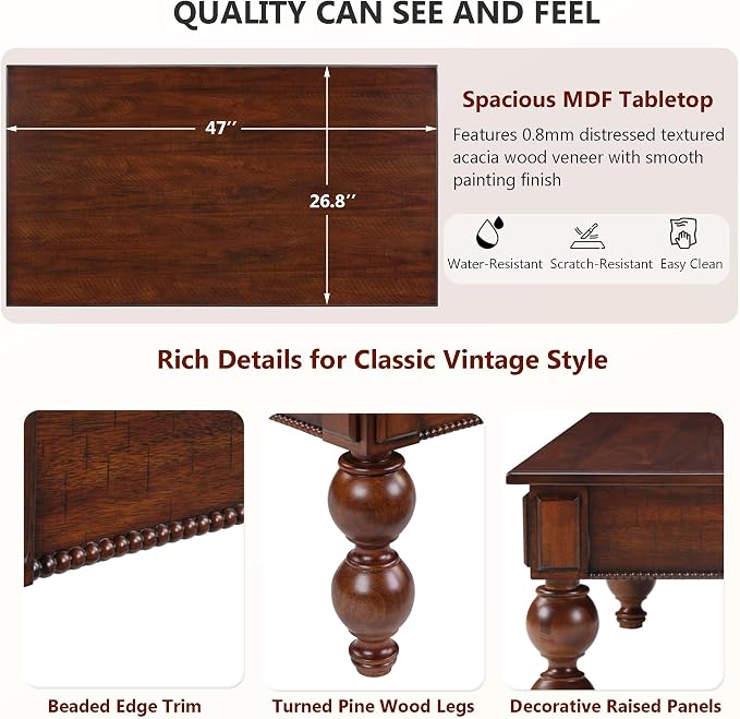 Retro Traditional Coffee Table - Image 4