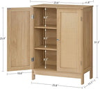 Iwell Storage Cabinet, Rattan Cabinet - Image 3